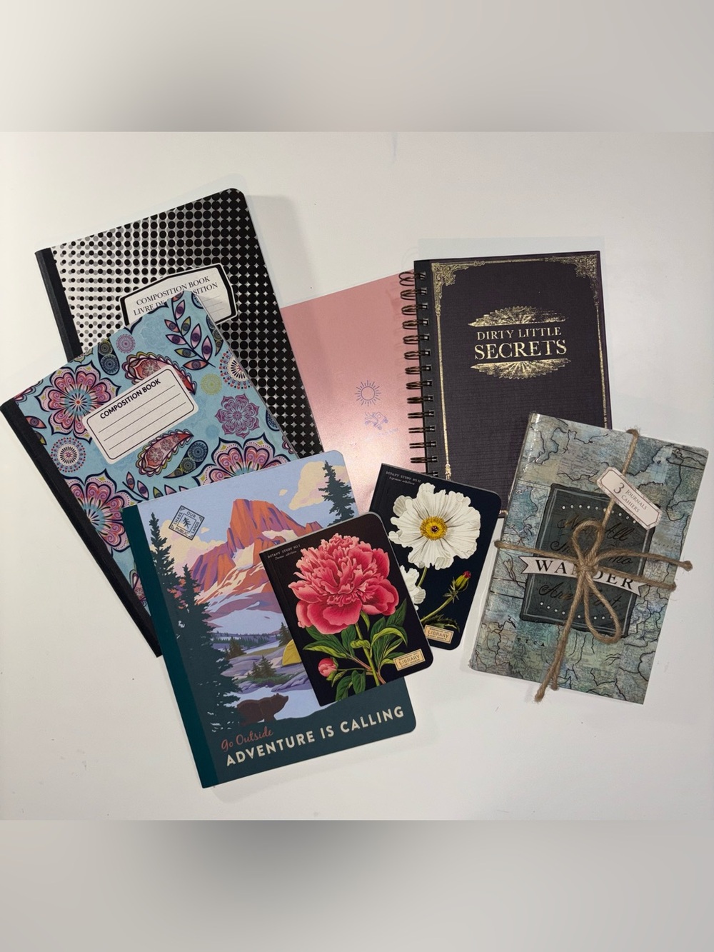 Set of 10 Assorted Notebooks